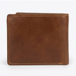 ⁦محفظة رجالي جلد طبيعي بقري ثنائي اللون – صناعة يدوية مصرية بتقفيل فاخر لون هافان⁩ - الصورة ⁦3⁩