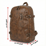⁦شنطة ظهر لابتوب جلد إيطالي مستورد من لافينتي – مساحة كبيرة وتصميم حصري لون بني⁩ - الصورة ⁦6⁩